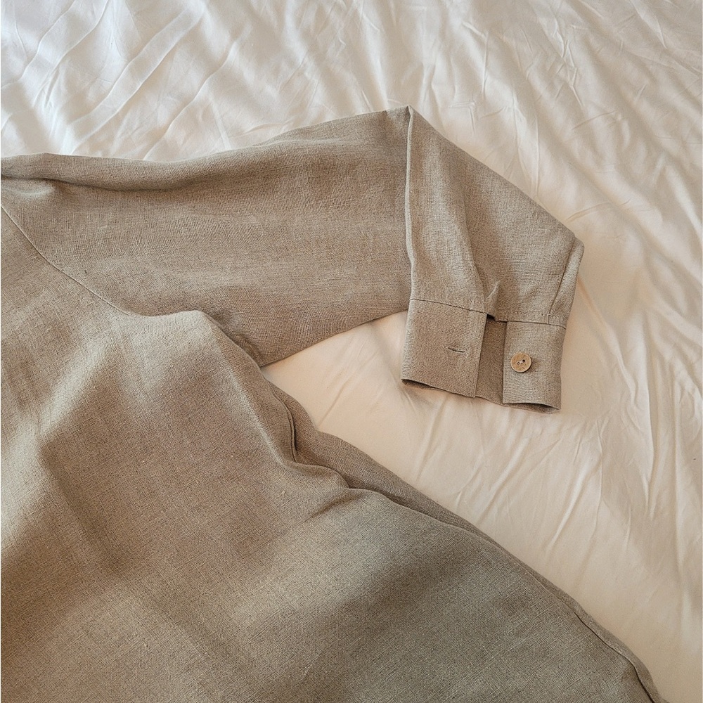 Extra Large pure long linen shirt, never worn - Picture 5 of 5